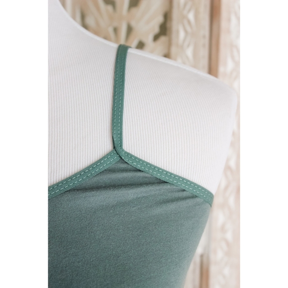 Sage Green Cami Bodycon Mini Dress - Picture 3 of 6